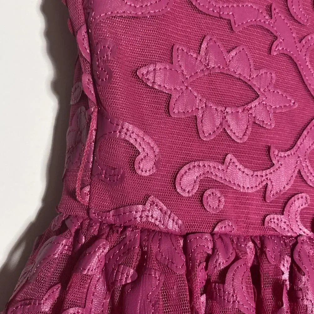 American Girl Merry Magenta children’s dress size 7 Missing Belt